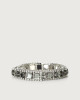 Orciani Smart Crystal jewel belt BLACK