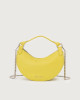 Orciani Dumpling Soft leather mini bag with strap Grained leather yellow