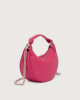 Orciani Dumpling Soft leather mini bag with strap Grained leather Fuchsia