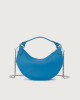 Orciani Dumpling Soft leather mini bag with strap Grained leather elettric Blue