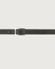 Orciani Micron Double reversible leather belt Grained leather Black+Chocolate