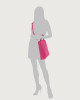 Orciani Ladylike Soft Small leather tote bag Grained leather Fuchsia
