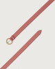 Orciani Sense classic leather belt Grained leather pink