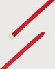 Orciani Soft leather classic belt 3 cm Grained leather Marlboro red