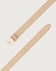 Orciani Nappa B leather classic belt 3 cm Nappa leather ivory
