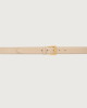 Orciani Nappa B leather classic belt 3 cm Nappa leather ivory