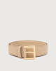 Orciani Nappa B leather classic belt 3 cm Nappa leather ivory