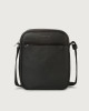 Orciani Timeless boarded leather crossbody bag Leather Black
