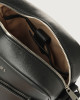 Orciani Timeless boarded leather crossbody bag Leather Black