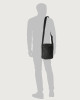 Orciani Timeless boarded leather crossbody bag Leather Black