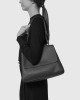 Orciani Sveva Soft Midi leather shoulder bag with shoulder strap Grained leather White