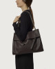 Orciani Venus Soft Midi grained leather shoulder bag Grained leather taupe