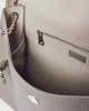Orciani Venus Soft Midi grained leather shoulder bag Grained leather taupe