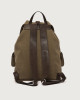 Orciani Jones Safari canvas and leather backpack Leather & fabric Chocolate