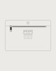 Orciani Sveva Soft Midi leather shoulder bag with shoulder strap Grained leather White