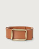 Orciani Naif Double high waist suede and leather belt Leather, Suede Amber