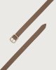 Orciani Dollaro Double leather belt 3 cm Mud+Navy
