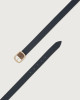 Orciani Dollaro Double leather belt 3 cm Mud+Navy