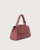 Orciani Sveva Longuette Soft leather handbag with strap Grained leather bordeaux