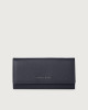 Orciani Micron leather envelope wallet with RFID Leather Navy