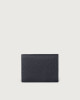 Orciani Soft leather wallet with RFID protectrion Embossed leather Navy