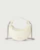 Orciani Dumpling Soft leather mini bag with strap Grained leather White