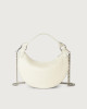 Orciani Dumpling Soft leather mini bag with strap Grained leather White