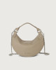 Orciani Dumpling Soft leather mini bag with strap Grained leather Sand