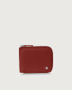 Orciani Micron leather wallet with coin pocket Bordeaux