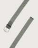 Orciani Elast wool belt 3,5 cm XU0135 Suede leather, Wool Charcoal Grey
