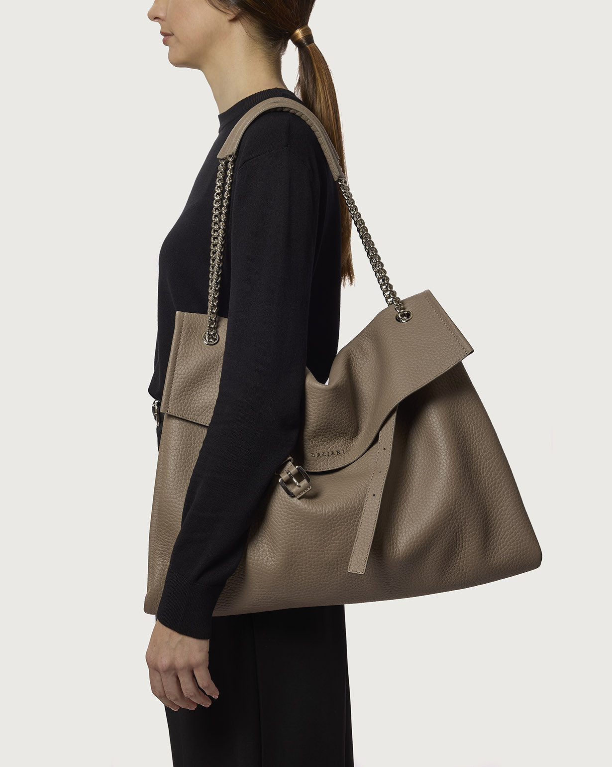 Ovine Leather Shoulder Bag