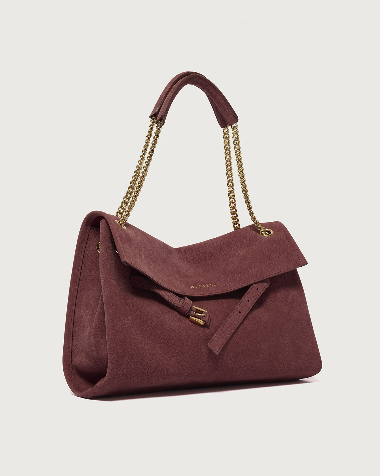 ORCIANI Venus Alicante Midi nubuck leather shoulder bag, color
