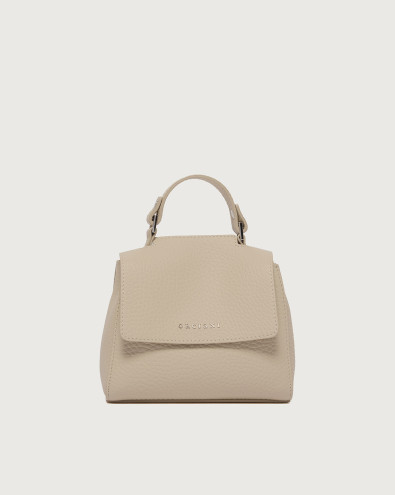 Sveva Soft Mini leather handbag with shoulder strap