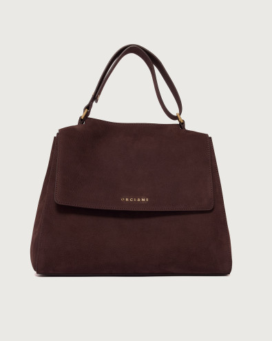 Sveva Nabucco medium nubuck leather shoulder bag