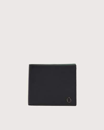 Spyder leather wallet with coin pocket