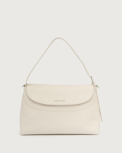 Nana Soft Midi leather shoulder bag with strap
