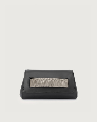 Gossip Alba Chain leather clutch bag