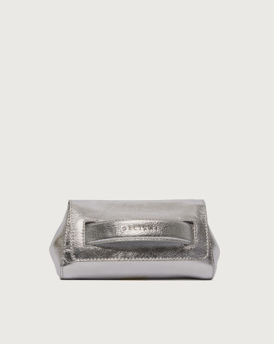 Gossip Metal leather clutch