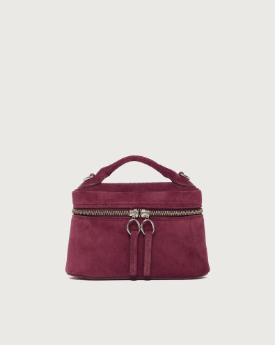 Joy Peach suede leather mini bag