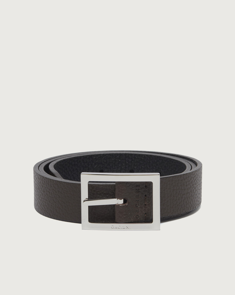 Dollaro Double reversible leather belt 3 cm
