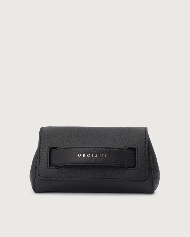 Gossip Soft grained leather clutch
