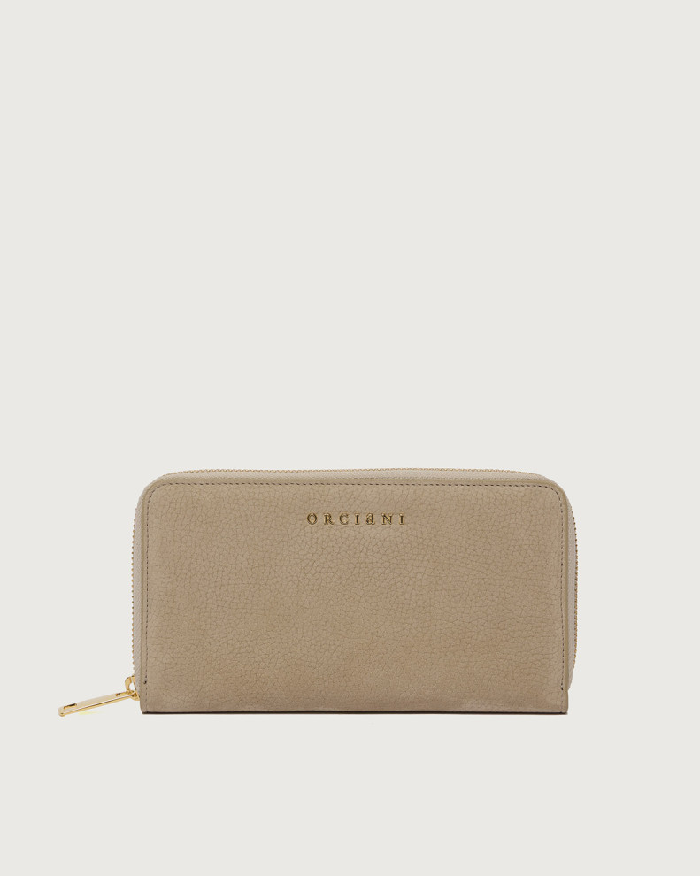 Zip around Nabucco nubuck leather wallet