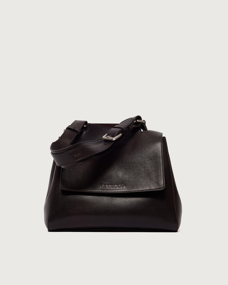 Sveva Lagoon Small leather handbag with strap