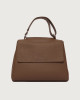 Sveva Soft Midi leather shoulder bag with shoulder strap