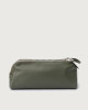 Orciani Micron leather shoe bag Grained leather Olive green