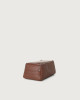 Orciani Micron leather shoe bag Grained leather Cognac