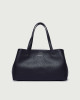 Orciani Tata Soft leather tote bag Grained leather Black