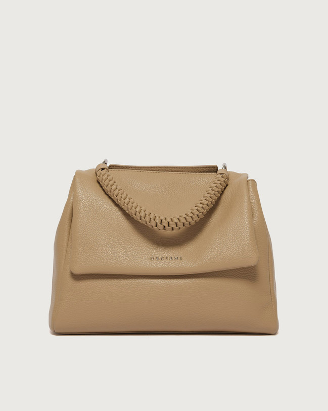 Sveva Sense Scooby Midi leather shoulder bag with strap
