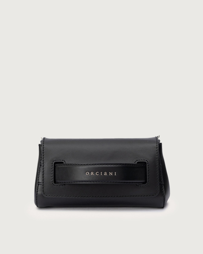 Orciani Gossip Vanity leather clutch Leather Black