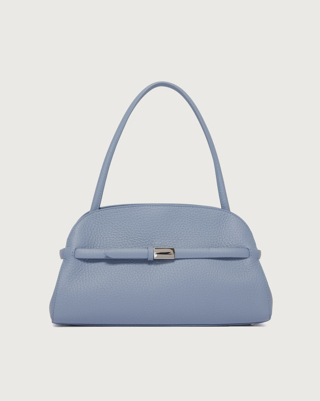 Orciani Aura Soft Longuette grained leather shoulder bag Grained leather Dust